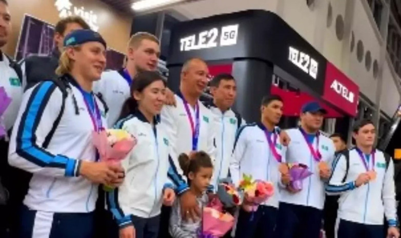 Азия ойындарына қатысқан қазақстандық спортшылар елге оралды (видео)