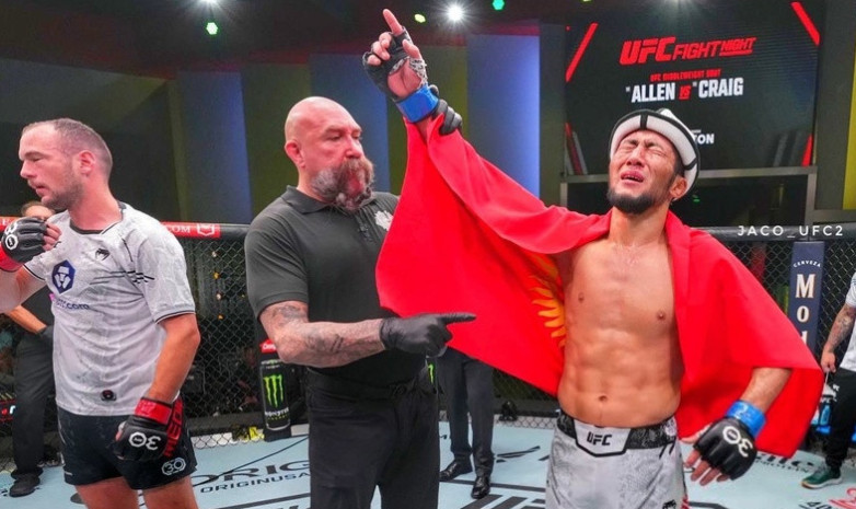 Появилось видео реакции брата первого кыргыза в истории UFC на его победу 