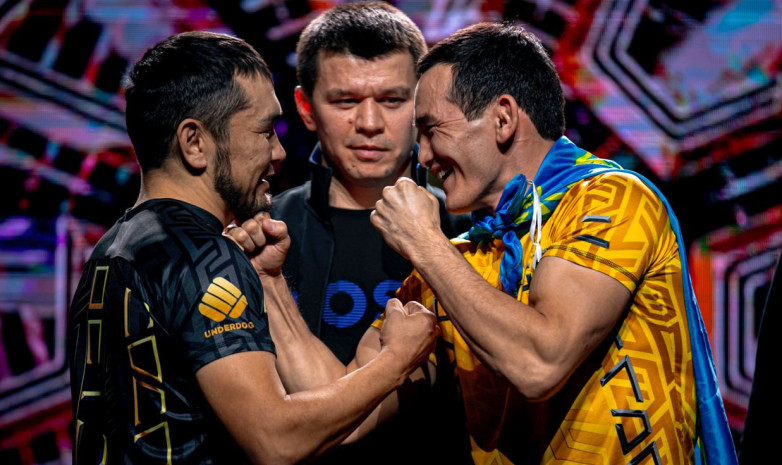 Казахстанский блогер-актер уничтожил кыргызского бойца на турнире в Алматы. Видео
