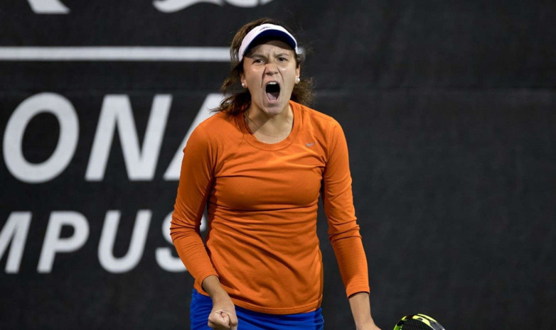 Лучшая теннисистка Казахстана в «парах» на разгроме вышла в четвертьфинал турнира в Окленде