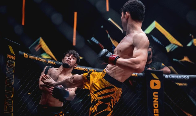 Первая пара гладиаторов Гран-при UNDERDOG MMA в легком весе из Казахстана и Кыргызстана