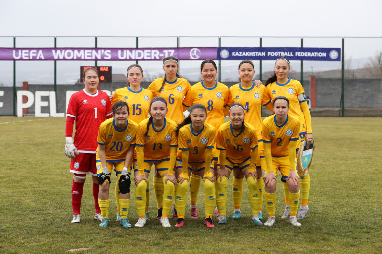 Женская сборная Казахстана (U-17) одержала разгромную победу в отборе на ЧЕ