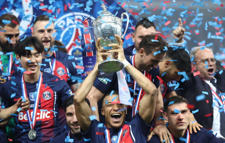 «ПСЖ» обыграл «Лион» и стал обладателем Кубка Франции-2024