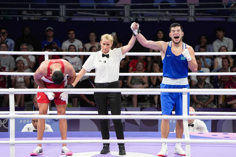 Видео первого боя чемпиона мира из Казахстана на Олимпиаде-2024