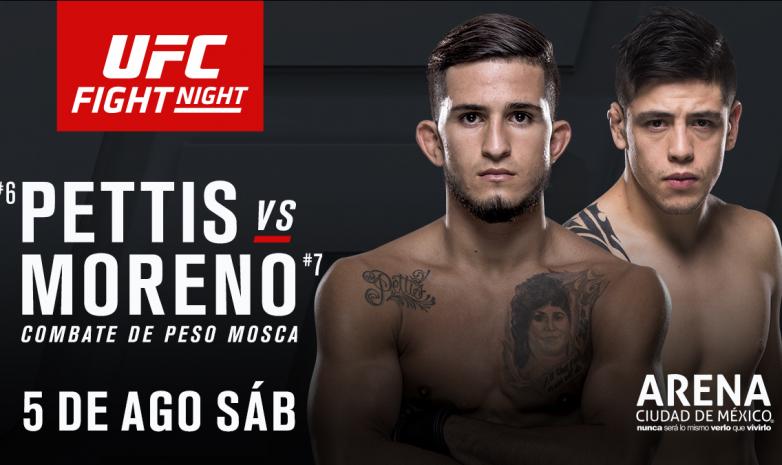 Прямая трансляция турнира UFC Fight Night 114: Петтис - Морено