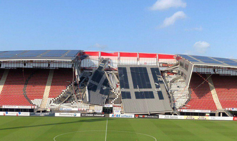 На стадионе экс-соперника «Кайрата» в ЛЕ обрушилась крыша
