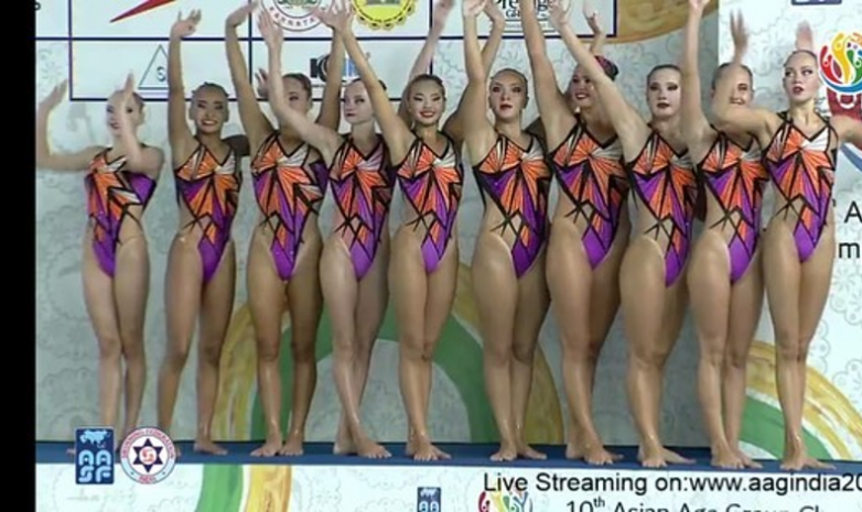 Казахстанские синхронистки завоевали «серебро» чемпионата Азии