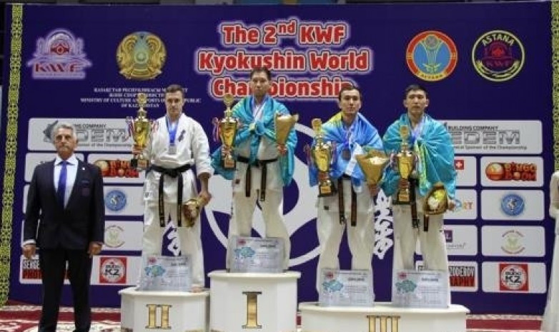Казахстан завоевал первое место на ЧМ по каратэ-до киокушинкай KWF  