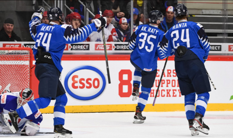 Сборная Финляндии разгромила команду Казахстана на МЧМ по хоккею