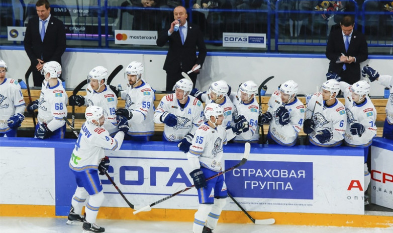 «Барыс» опубликовал состав команды на выездные матчи КХЛ