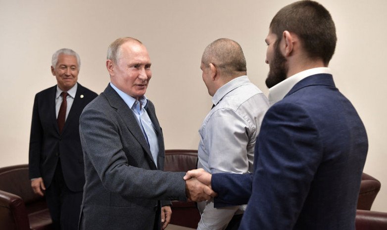 ВИДЕО. Путин встретился с Хабибом Нурмагомедовым