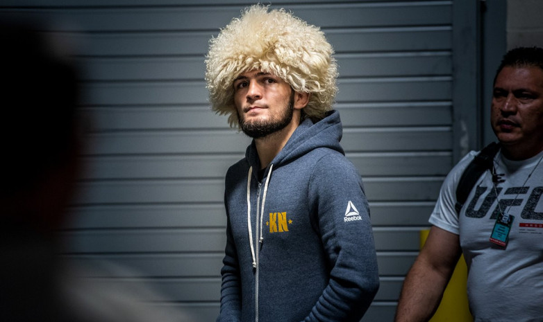 UFC 229. Хабиб Нурмагомедов прибыл на арену T-Mobile