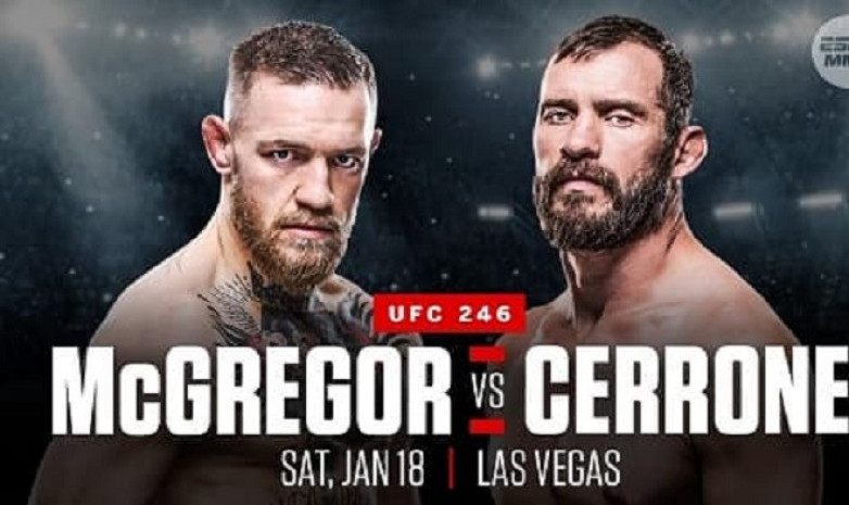 Прямая трансляция UFC 246 Макгрегор - Серроне