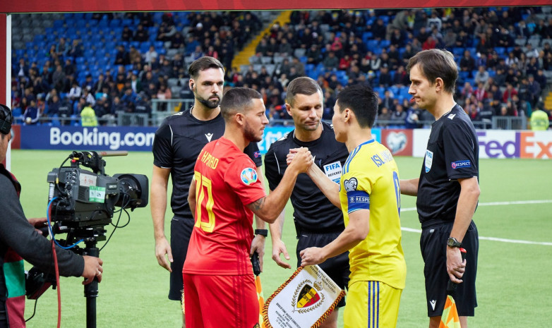 Видео: Пас пяткой Эдена Азара в матче Казахстан – Бельгия признан моментом дня 
