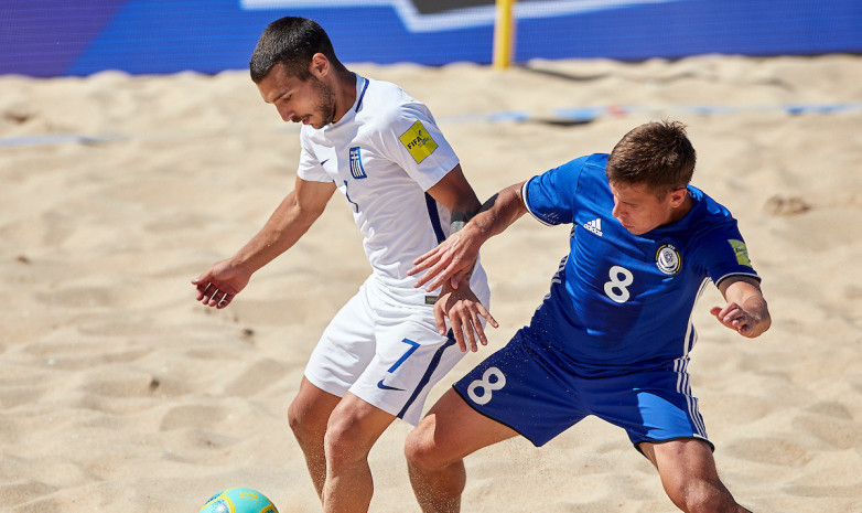 Видеообзор матча Казахстан – Греция по пляжному футболу
