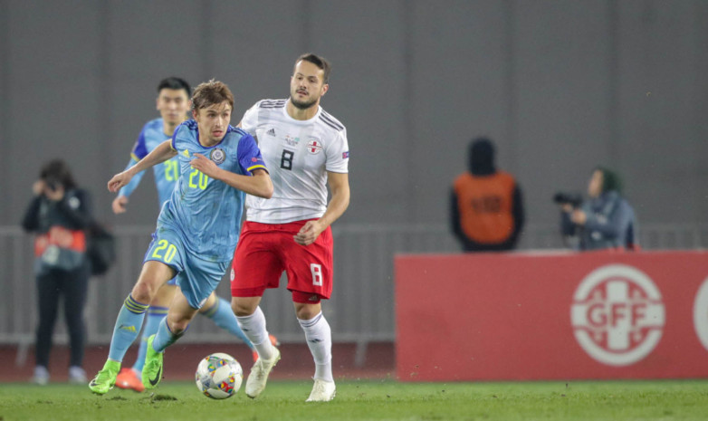 Видеообзор матча Лиги наций Грузия – Казахстан 2:1