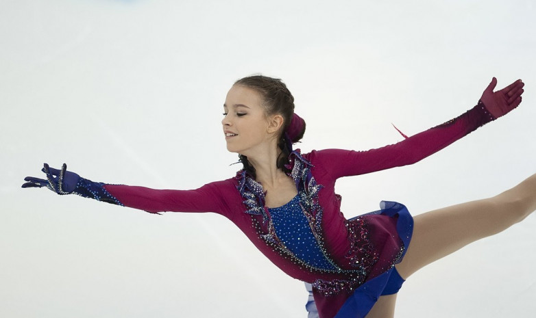 Щербакова впервые исполнила четверной лутц на взрослых соревнованиях 