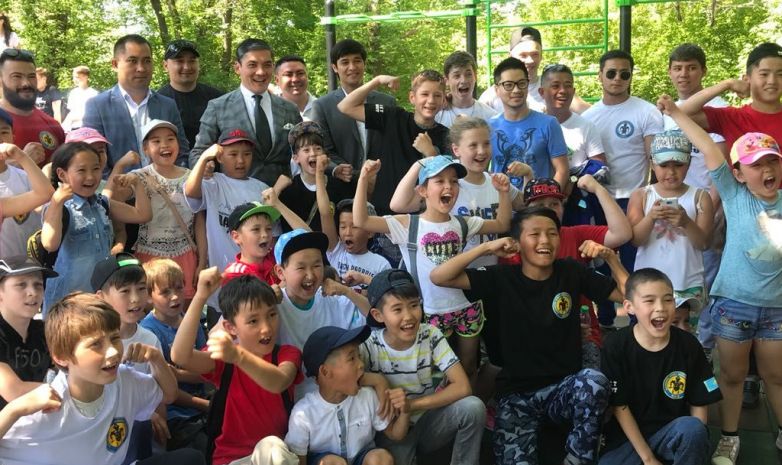 НОК Казахстана продолжает открывать площадки street workout по Казахстану