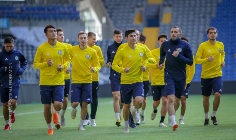 Видеообзор тренировки сборной Казахстана перед матчем с Кипром на ЕВРО-2020