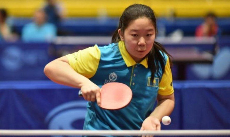 Казахстанка завоевала серебро международного турнира по настольному теннису