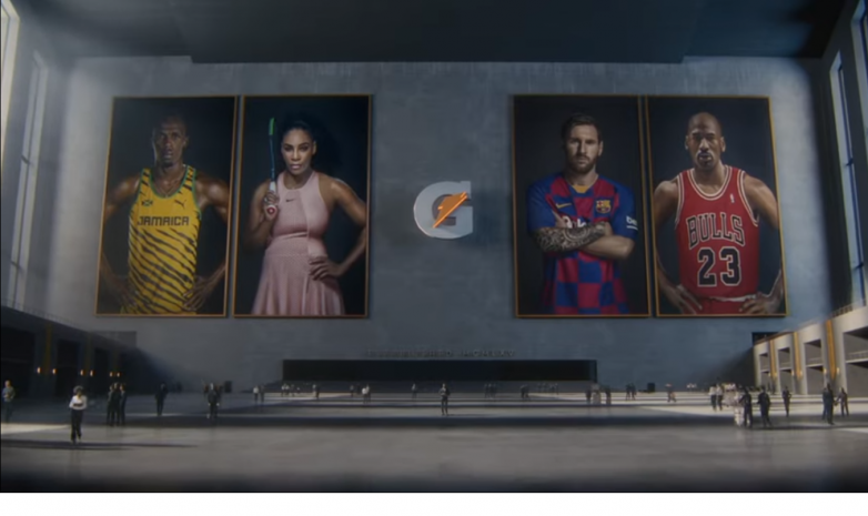 ВИДЕО. Месси, Серена Уильямс, Болт и Майкл Джордан снялись в крутой рекламе