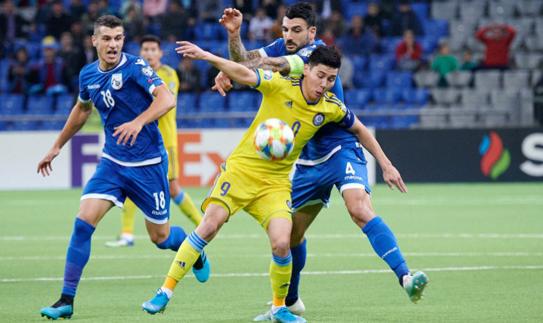 Исламхан назван лучшим игроком матча Казахстан - Кипр
