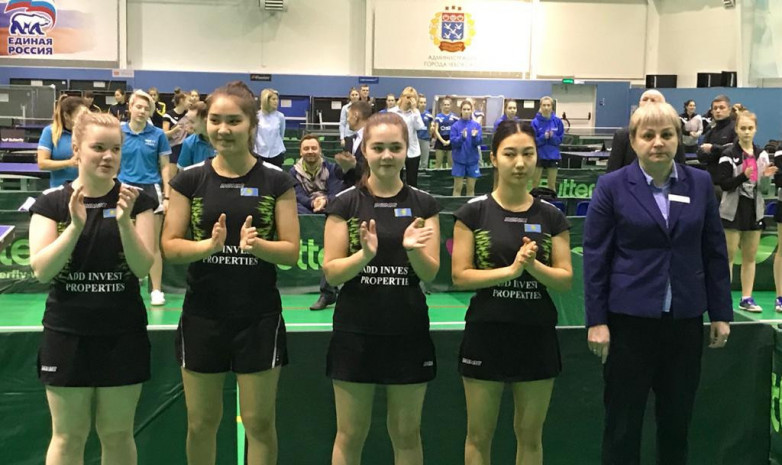 Женская команда «Astana» заняла 8 место на Континентальном чемпионате России по настольному теннису