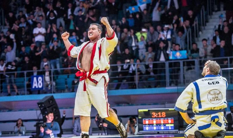 Айбек Нугымаров стал чемпионом мира по казакша курес во второй раз