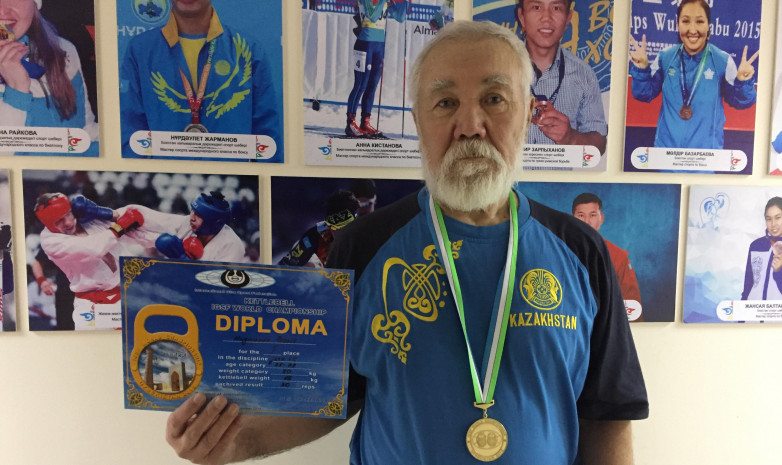 75-летний ветеран из Казахстана стал чемпионом мира по гиревому спорту 