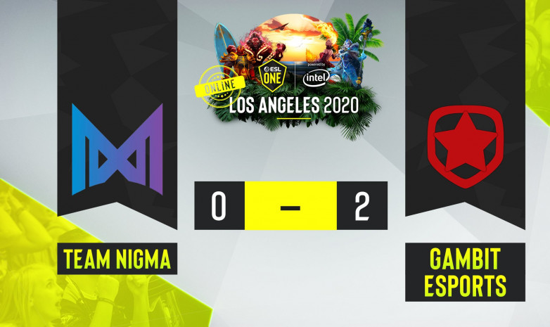 «Gambit Esports» разгромили «Nigma» на ESL One Los Angeles 2020: Online Championship  
