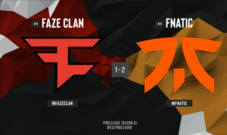 «Fnatic» выиграли у «FaZe Clan» в рамках группового этапа ESL Pro League 11