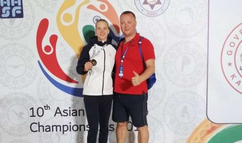 Чемпионат Азии по водным видам спорта: Елизавета Рогожникова установила еще один рекорд Кыргызстана