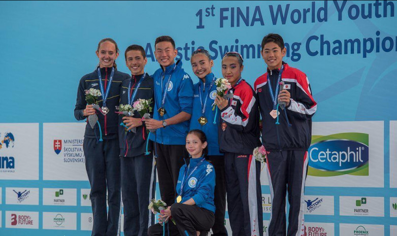 Казахстанский микс-дуэт стал победителем на Чемпионате мира FINA по артистическому плаванию