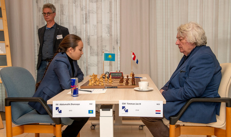 Жансая Абдумалик проведет матч с легендарным голландским гроссмейстером
