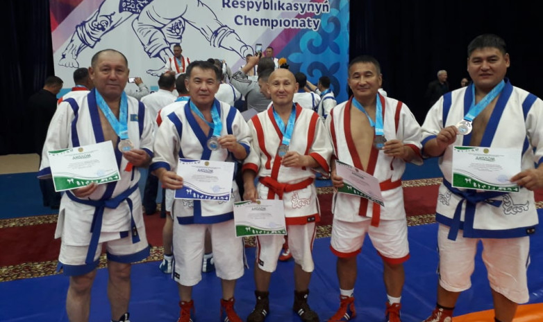 5 акмолинских ветеранов стали призерами чемпионата РК по Қазақ күресі
