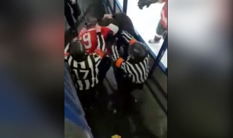 ВИДЕО. Зрители избили хоккеиста во время матча в Новосибирске