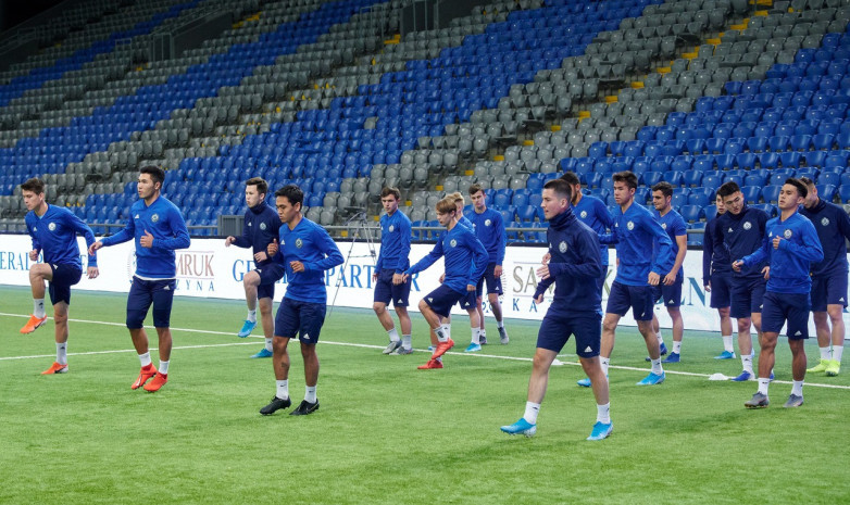 ВИДЕО. Тренировка молодежной сборной Казахстана перед матчем с Испанией в отборе на ЕВРО-2021