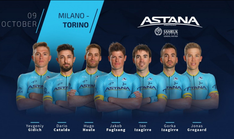 «Астана» огласила состав на гонку «Милан - Турин»
