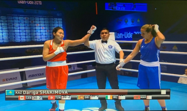 Дарига Шакимова победила в 1/16 финала ЧМ по боксу среди женщин