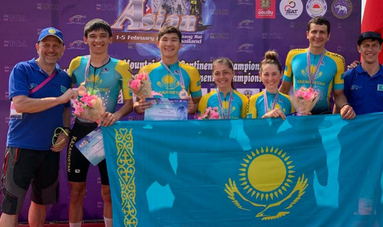 Команда Казахстана стала призером чемпионата Азии по маунтинбайку
