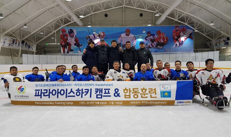 ФОТО. Сборная Казахстана по пара хоккею проиграла Южной Корее в товарищеском матче