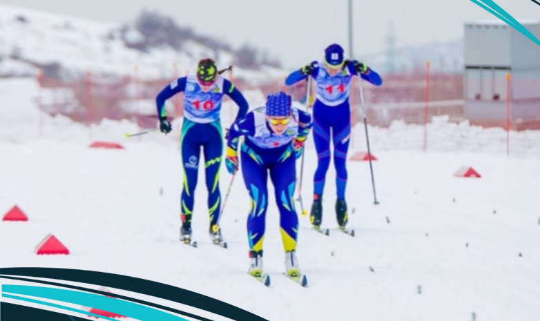 Ирина Быкова и Константин Борцов победили в спринте на Кубке Казахстана по лыжным гонкам