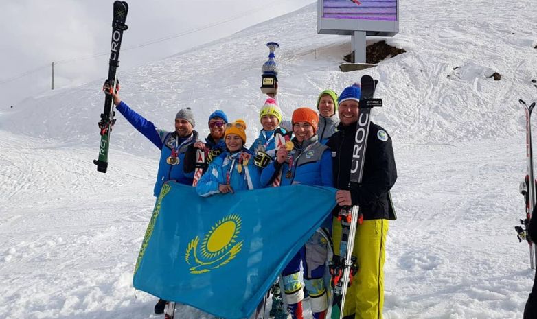 Казахстанские горнолыжники завоевали десять медалей на ЧА-2018 