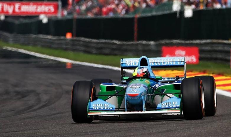 Шумахер пролетел на болиде Benetton B194