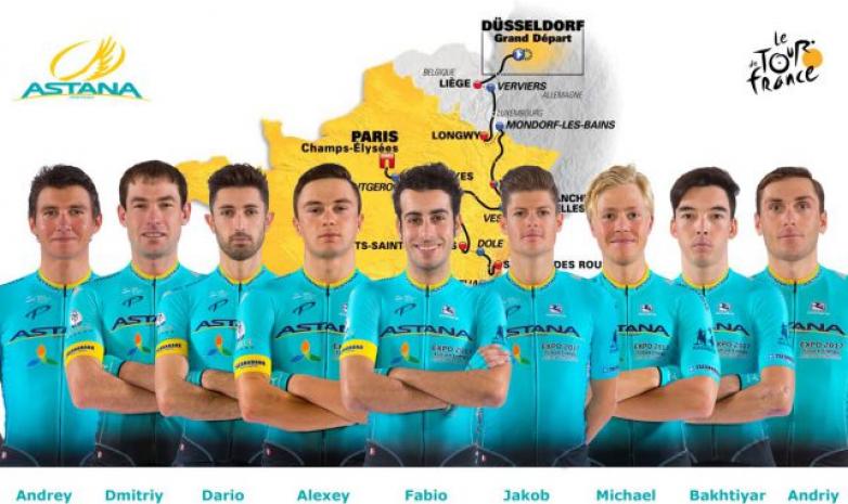 Состав «Астаны» на «Тур де Франс-2017»