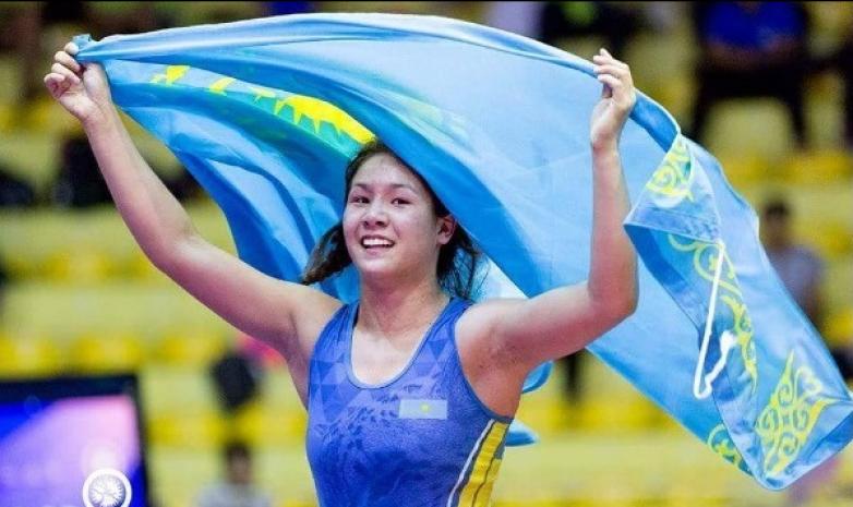 Айна Темиртасова – чемпионка Азии среди юниоров в женской борьбе