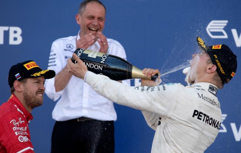 Боттас одержал победу на Гран-при России