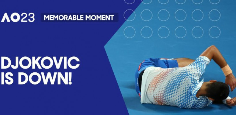 Новак Джокович упал в финале Australian Open 