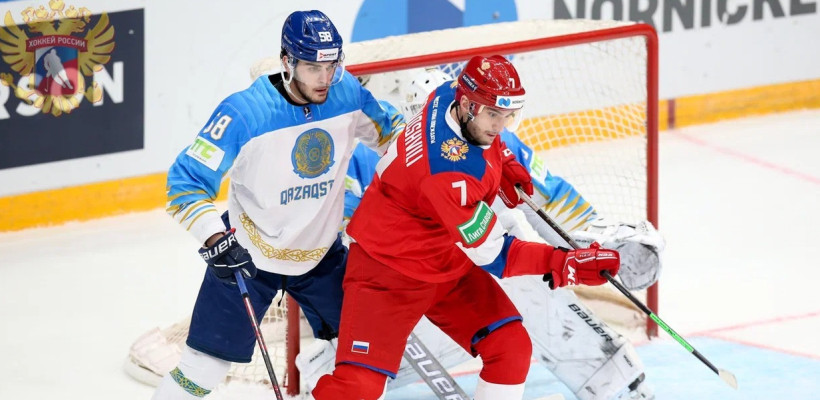 Сборная Казахстана потерпела крупное поражение от России на Кубке Первого канала 