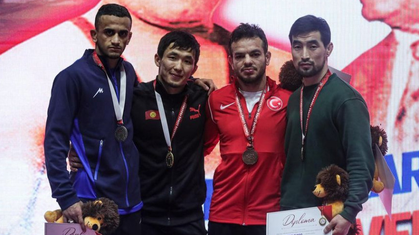 Сборная Кыргызстана по греко-римской борьбе заняла 3 место на турнире в Турции